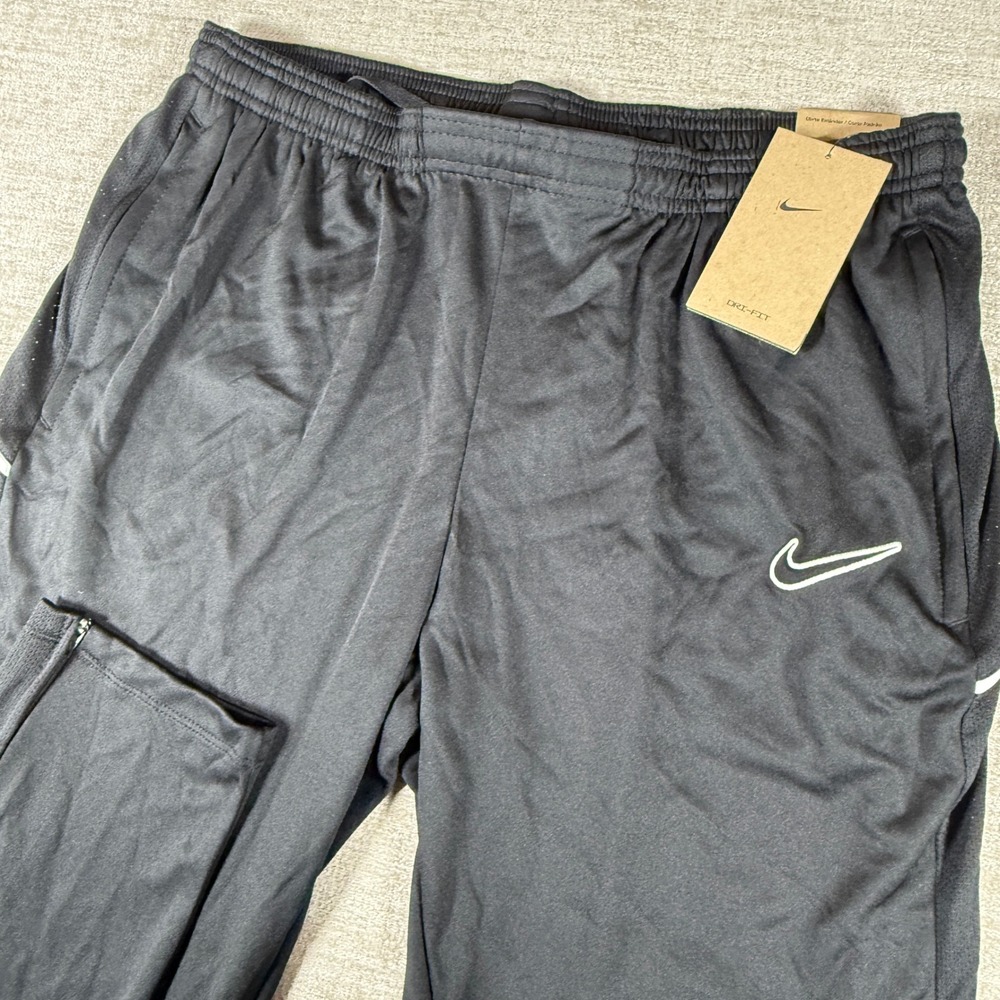 NEW Nike Soccer Pants Womens L Black Dri-FIT Training Joggers FZ9814-010